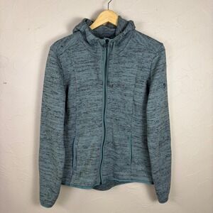 Kuhl Womens Ascendyr Long Sleeve Fleece Hoodie Medium Jacket Full Zip Teal Blue